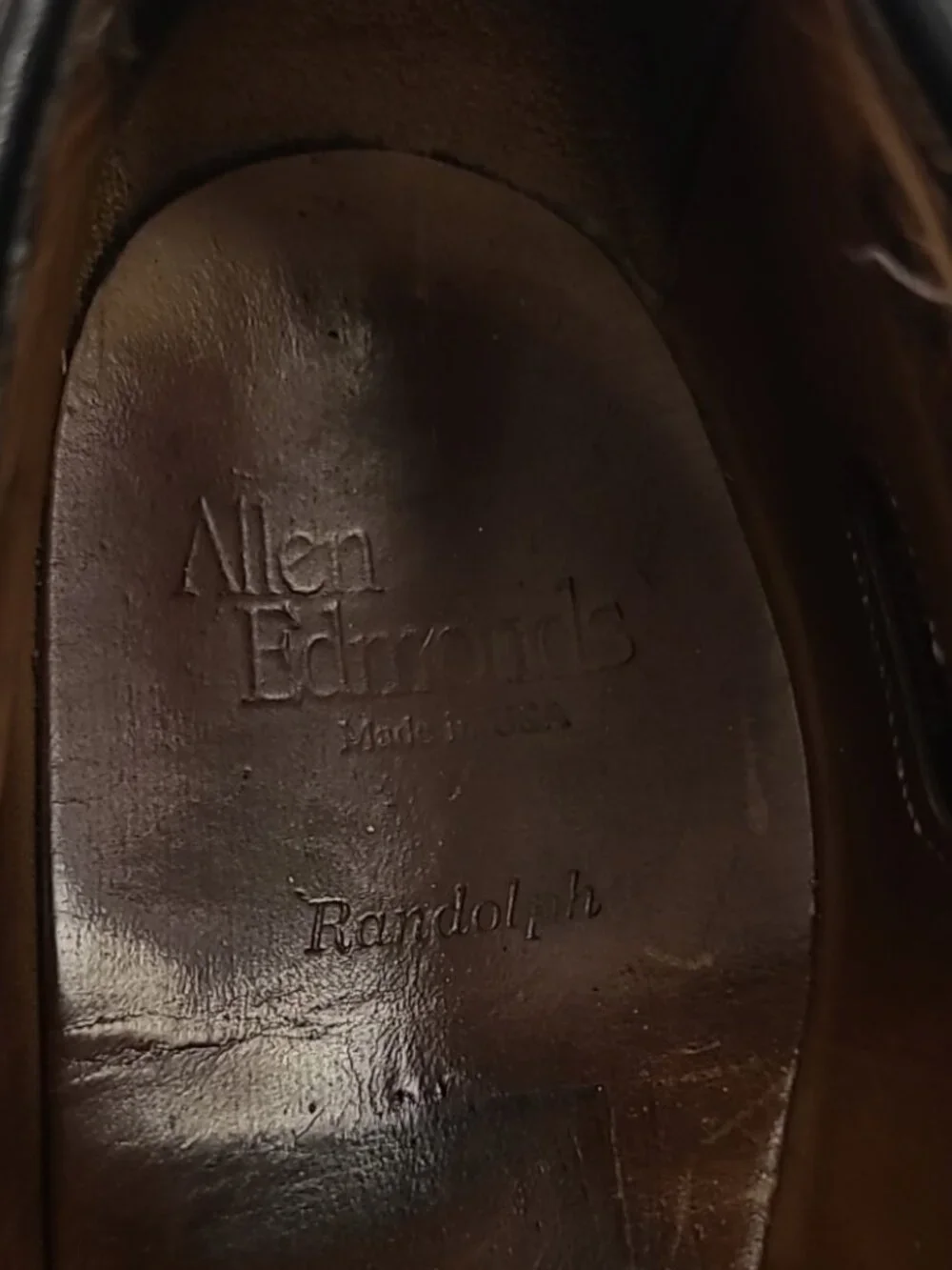 Allen Edmonds Black Leather Slip On Loafers 9 D